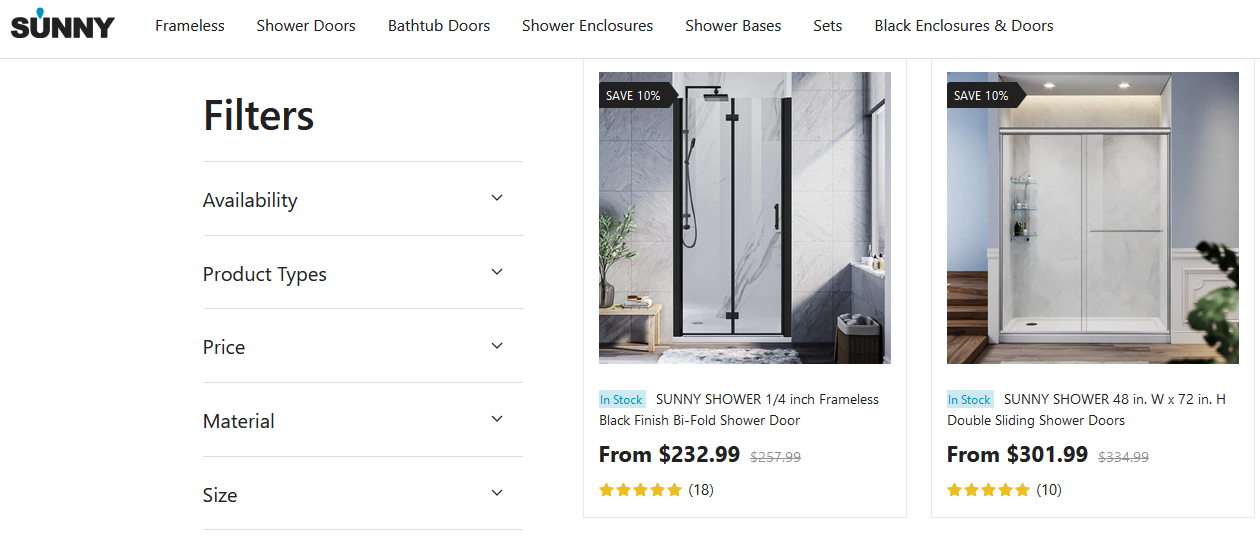 shower enclosure online shopping