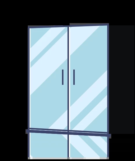 Straight-Line Shower Doors