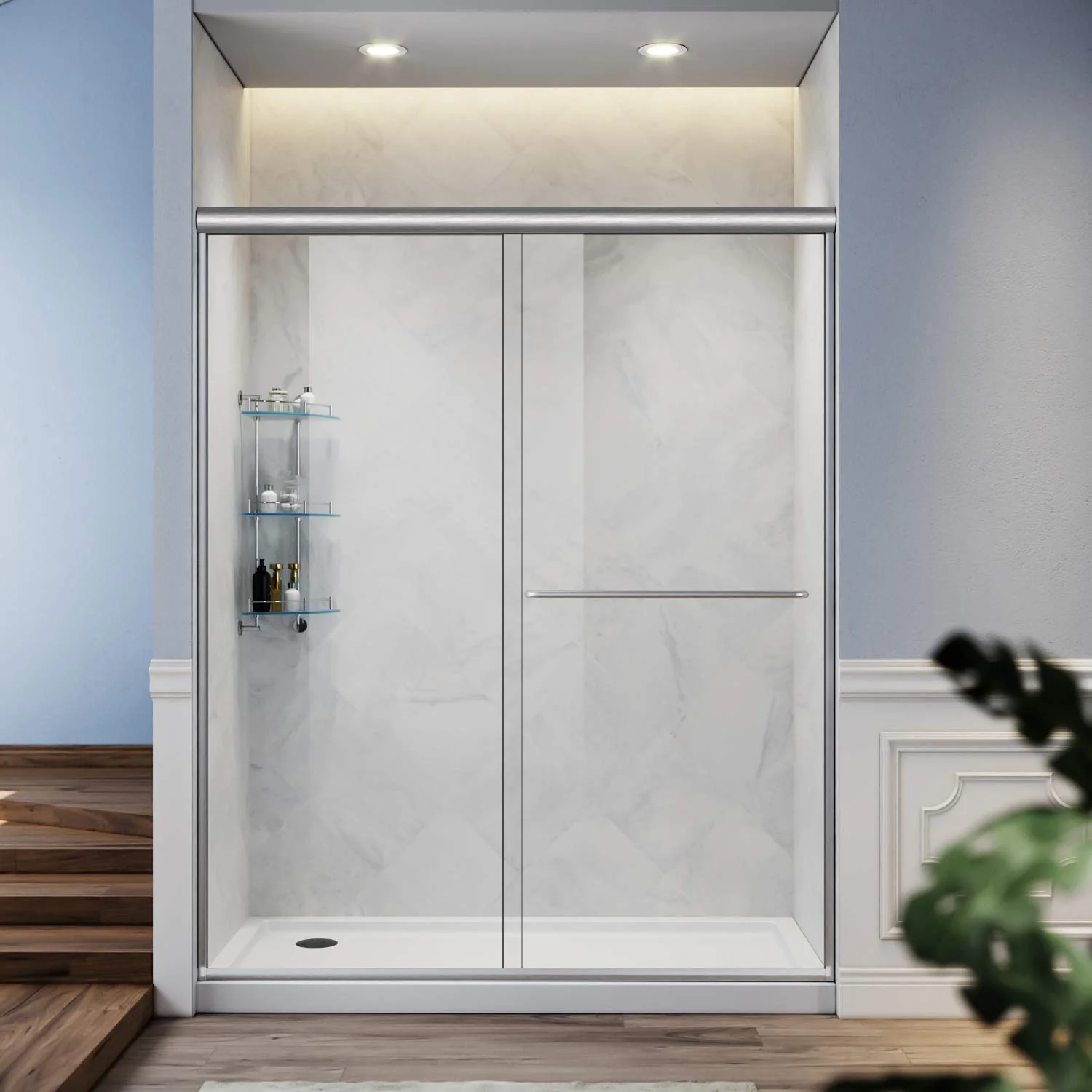 SALLY Shower Double Sliding Door Width 1200-1500 mm - 6mm