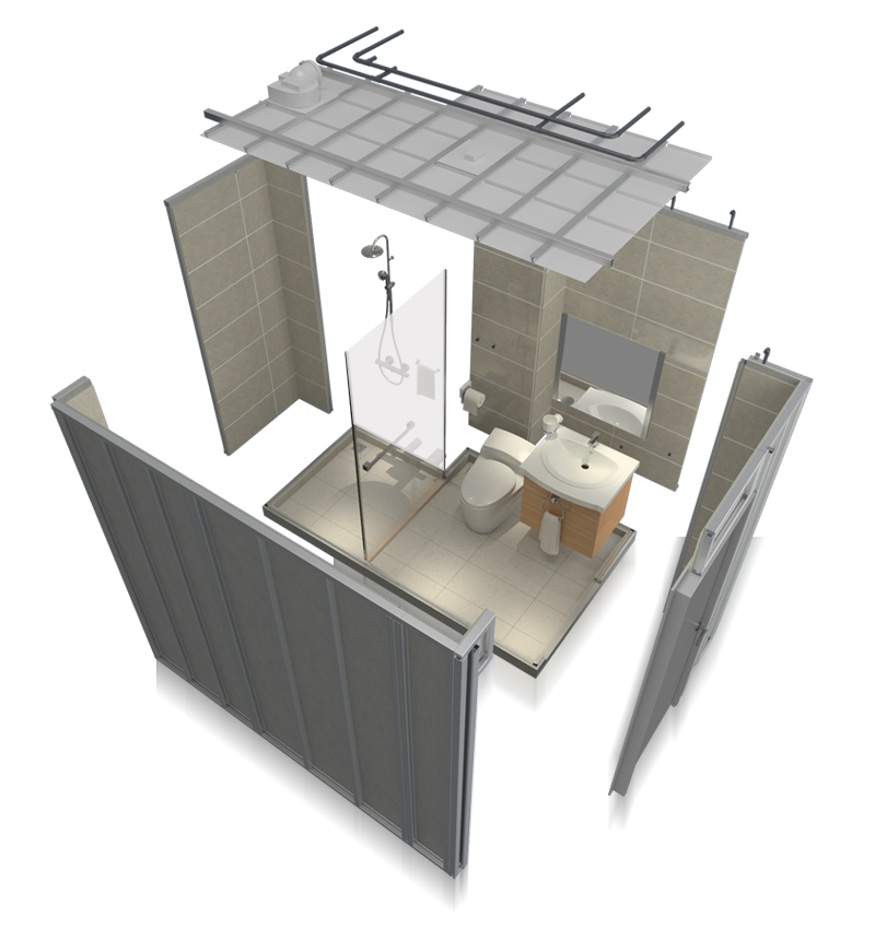 Contract-Grade Sanitary Ware from SALLY: Shower Enclosures, Sanitary ware& Prefabricated Bathroom Pods